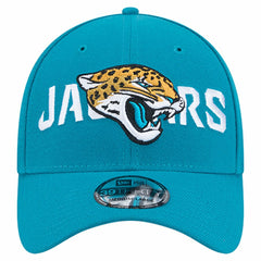 Jacksonville Jaguars New Era Overlap Logo 39THIRTY Stretch Fit Hat - Teal Hats