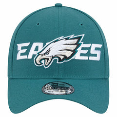 Philadelphia Eagles New Era Overlap Logo 39THIRTY Stretch Fit Hat - Midnight Green Hats