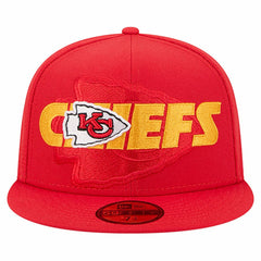 Kansas City Chiefs New Era Overlap Wordmark 59FIFTY Fitted Hat - Red Hats