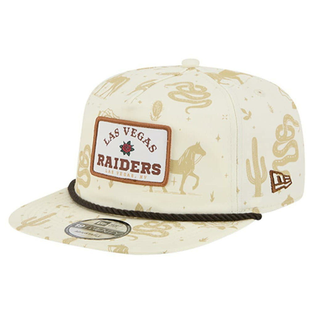 Las Vegas Raiders New Era Desert Rose 19TWENTY Adjustable Hat - Cream Hats