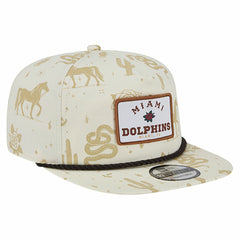 Miami Dolphins New Era Desert Rose 19TWENTY Adjustable Hat - Cream Hats