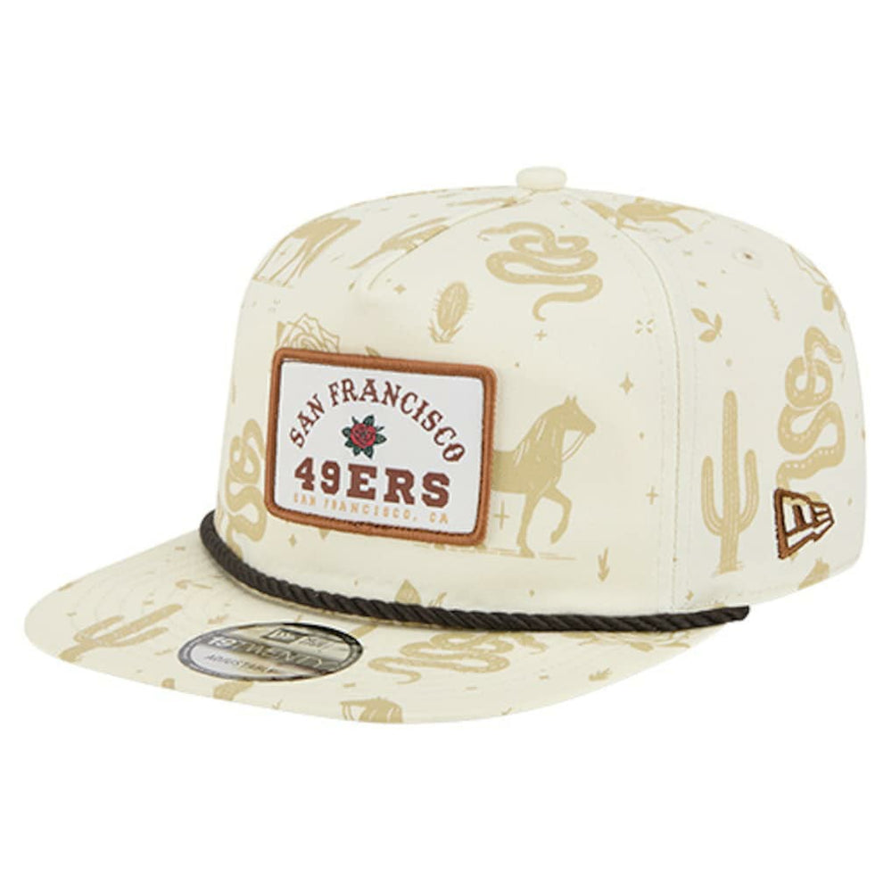 San Francisco 49ers New Era Desert Rose 19TWENTY Adjustable Hat - Cream Hats