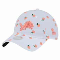 Detroit Lions New Era Women's Fruit Pattern 9TWENTY Adjustable Hat - White Hats