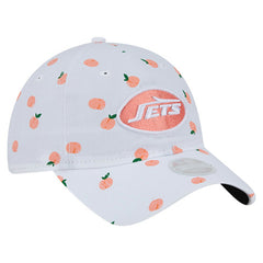 New York Jets New Era Women's Fruit Pattern 9TWENTY Adjustable Hat - White Hats