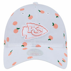 Kansas City Chiefs New Era Women's Fruit Pattern 9TWENTY Adjustable Hat - White Hats