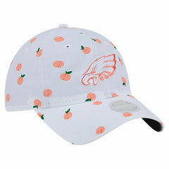 Philadelphia Eagles New Era Women's Fruit Pattern 9TWENTY Adjustable Hat - White Hats