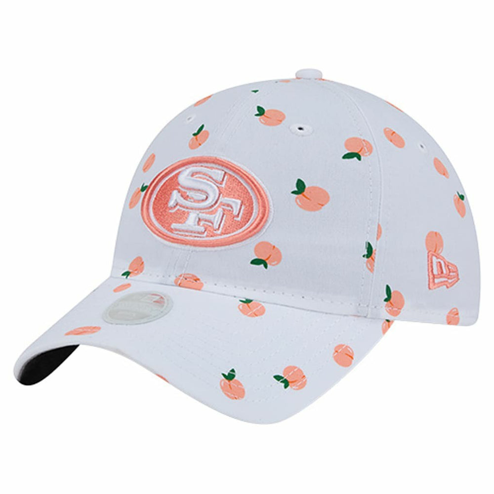 San Francisco 49ers New Era Women's Fruit Pattern 9TWENTY Adjustable Hat - White Hats