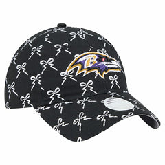 Baltimore Ravens New Era Women's Ribbon 9TWENTY Adjustable Hat - Black Hats