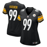 Derrick Harmon Pittsburgh Steelers Women's Team Game Jersey - Black Jerseys