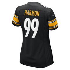 Derrick Harmon Pittsburgh Steelers Women's Team Game Jersey - Black Jerseys