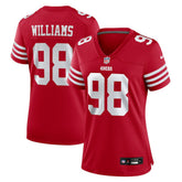 Mykel Williams San Francisco 49ers Women's Team Game Jersey - Scarlet Jerseys