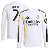 Vini Jr. Real Madrid 2025/26 Home Long Sleeve Jersey White - Adidas outlet