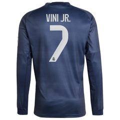 Vini Jr. Real Madrid 2025/26 Home Long Sleeve Replica Player Jersey Blue - Adidas for sale