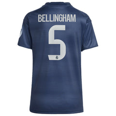 Jude Bellingham Real Madrid Women's 2025/26 Away Replica Player Jersey Blue - Adidas outlet