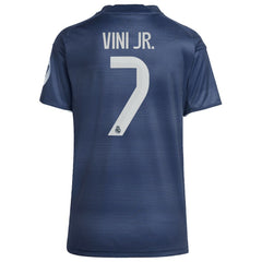 Vini Jr. Real Madrid Women's 2025/26 Away Replica Player Jersey Blue - Adidas on sale