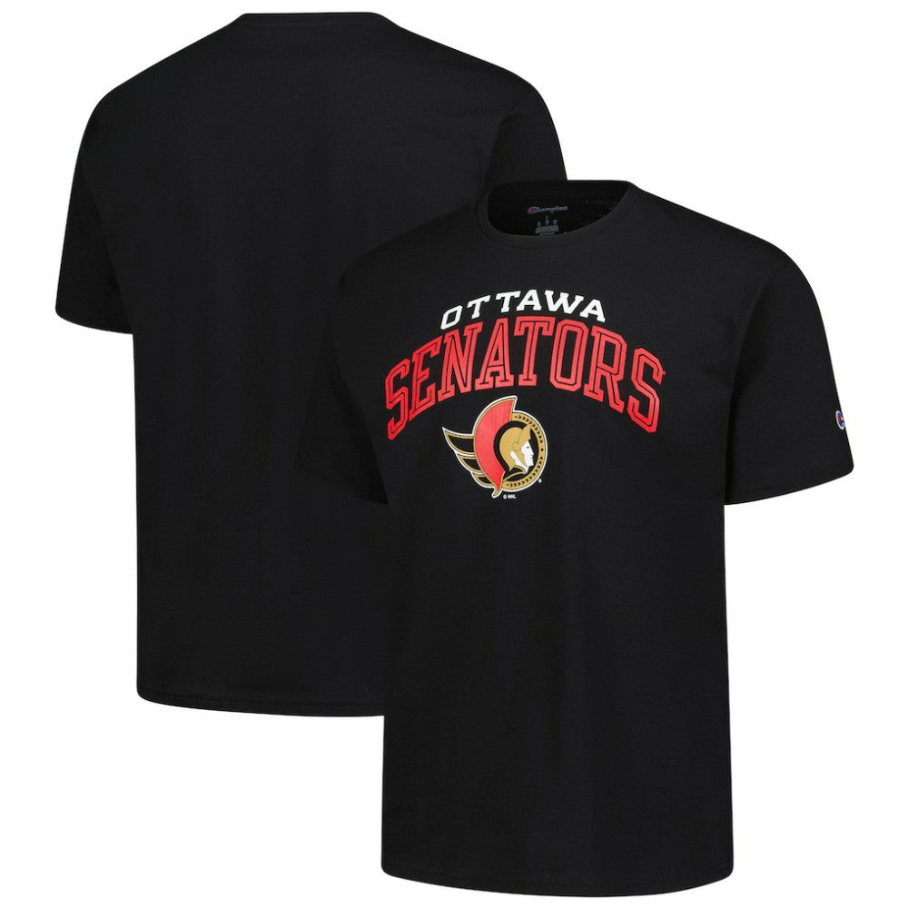 Ottawa Senators Champion Primary Logo T-Shirt - Black | US 203133712