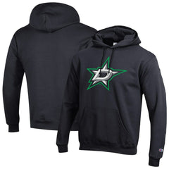 Dallas Stars Champion Primary Logo 1-Hit Pullover Hoodie - Black | US 203133735