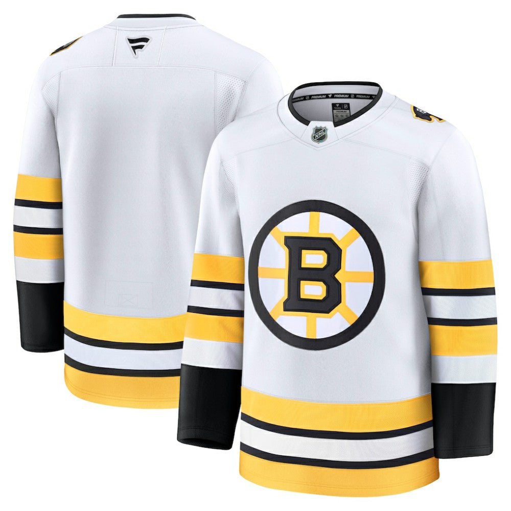 Boston Bruins Fanatics Away Premium Jersey - White | US 203133886