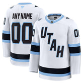 Utah Mammoth Fanatics Away Premium Custom Jersey - White | US 203133892