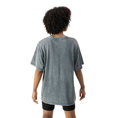 Washington Commanders Gameday Couture Women's Peak Performance Oversized Snow Wash T-Shirt - Gray T-shirts