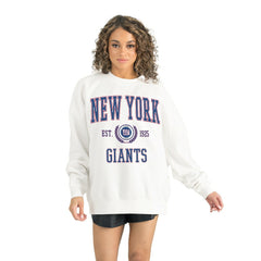 New York Giants Gameday Couture Women's Timeless Triumph Premium Fleece Pullover Sweatshirt - White Pullover