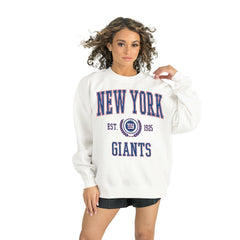 New York Giants Gameday Couture Women's Timeless Triumph Premium Fleece Pullover Sweatshirt - White Pullover