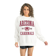 Arizona Cardinals Gameday Couture Women's Timeless Triumph Premium Fleece Pullover Sweatshirt - White Pullover
