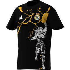 Real Madrid x Marvel Youth Graphic T-Shirt Black - Adidas outlet