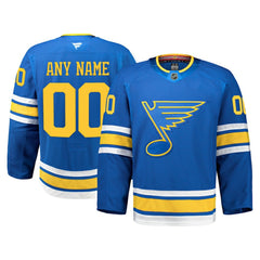 St. Louis Blues Fanatics Home Authentic Pro Custom Jersey - Blue | US 203134967