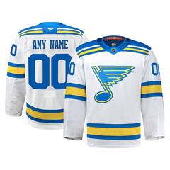 St. Louis Blues Fanatics Away Authentic Pro Custom Jersey - White | US 203134968