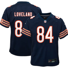 Colston Loveland Chicago Bears Youth Game Jersey - Navy Jerseys