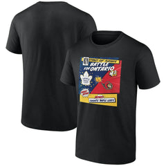 Toronto Maple Leafs vs. Ottawa Senators 2025 Stanley Cup Playoffs Rivalry Comic Pop T-Shirt - Black | US 203138062