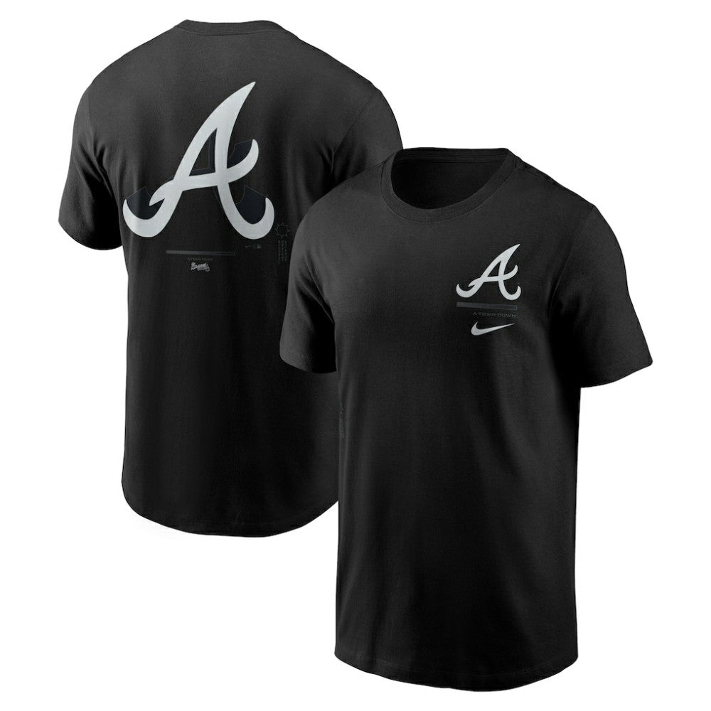 Atlanta Braves Nike Bar Loading T-Shirt - Black T-shirts