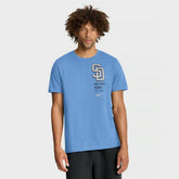 San Diego Padres Nike Record Shattered T-Shirt - Light Blue Hats
