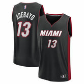 Bam Adebayo Miami Heat Youth Fast Break Replica Player Jersey Black Icon Edition - Fanatics