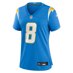Omarion Hampton Los Angeles Chargers Women's Team Game Jersey - Powder Blue Jerseys
