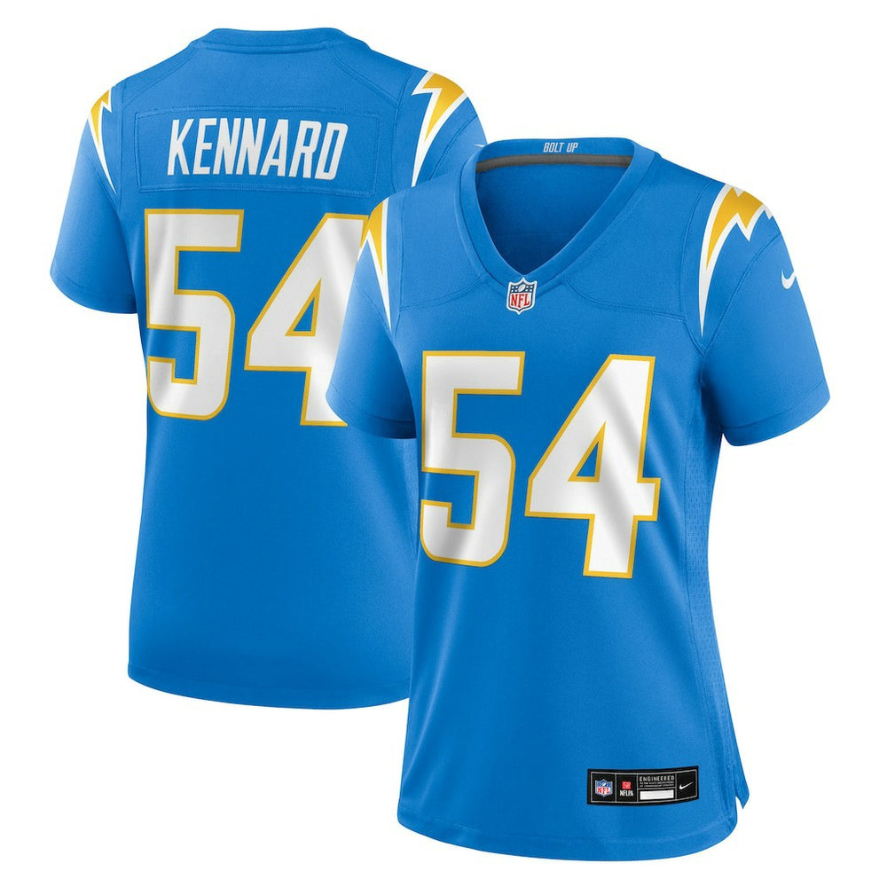 Kyle Kennard Los Angeles Chargers Women's Team Game Jersey - Powder Blue Jerseys