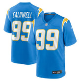 Jamaree Caldwell Los Angeles Chargers Team Game Jersey - Powder Blue Jerseys