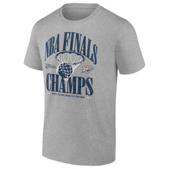Oklahoma City Thunder 2025 NBA Finals Champions Fade Away Retro T-Shirt Steel - Fanatics