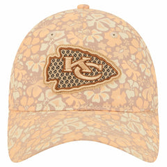 Kansas City Chiefs New Era Women's Floral 9TWENTY Adjustable Hat - Tan Hats