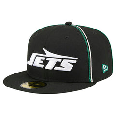 New York Jets New Era Soutache 59FIFTY Fitted Hat - Black Hats