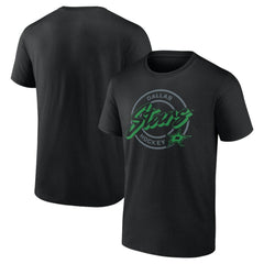 Dallas Stars Colorblock Puck T-Shirt - Black | US 203143849