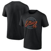 Edmonton Oilers Colorblock Puck T-Shirt - Black | US 203143850