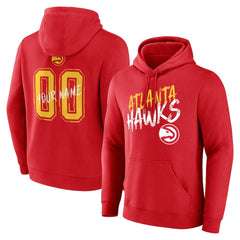 Atlanta Hawks Hustle Custom Pullover Hoodie Red outlet