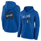 Dallas Mavericks Women's Hustle Custom Pullover Hoodie Blue