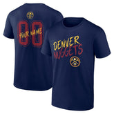 Denver Nuggets Hustle Custom T-Shirt Navy