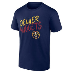 Denver Nuggets Hustle Custom T-Shirt Navy