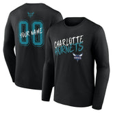 Charlotte Hornets Hustle Custom Long Sleeve T-Shirt Black outlet