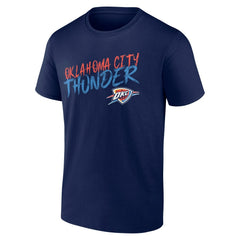 Oklahoma City Thunder Hustle Custom T-Shirt Navy