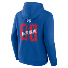 Philadelphia 76ers Hustle Custom Pullover Hoodie Royal